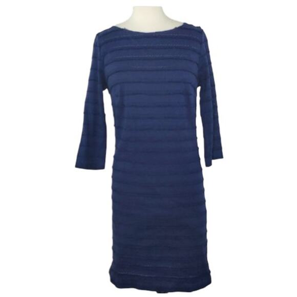 Trina Turk Dresses & Skirts - Trina Turk Dress Ain't Misbehavin Fringe Lace Navy Blue Size 8